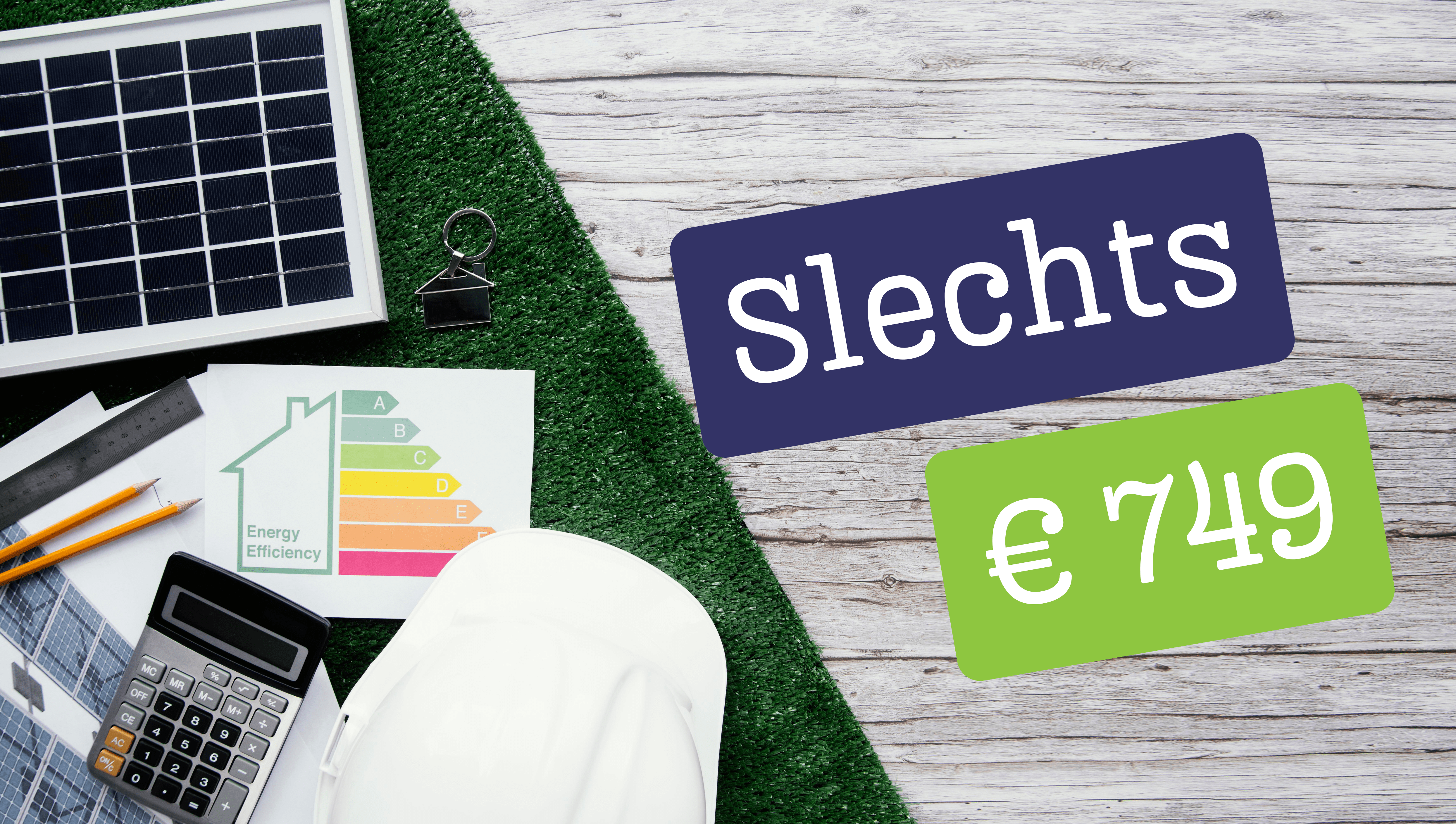 EPC, asbest- en elektriciteitsattest voor slechts €749.